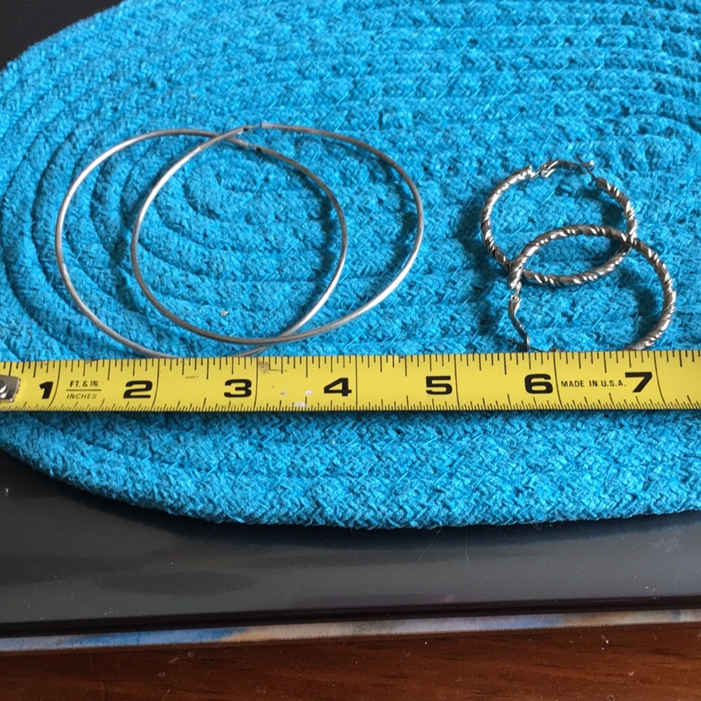 Silver earrings